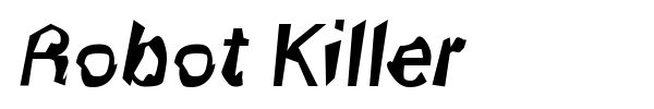 Robot Killer font preview